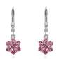Strieborné Náušnice s Rubellitom z Cruzeira