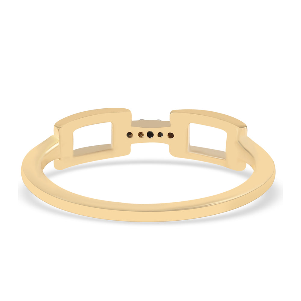 Pozlátený Strieborný Prsteň s Modrým Diamantom 3 