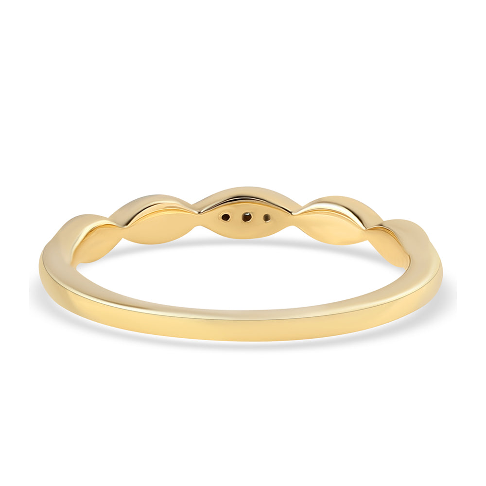 Pozlátený Strieborný Prsteň s Modrým Diamantom 3 