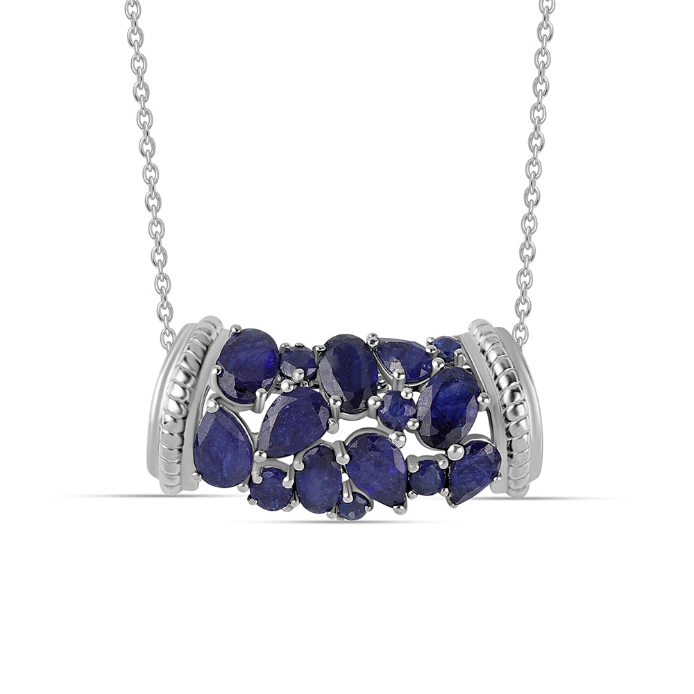 Strieborný Náhrdelník s Austrálskym Modrým Zafírom