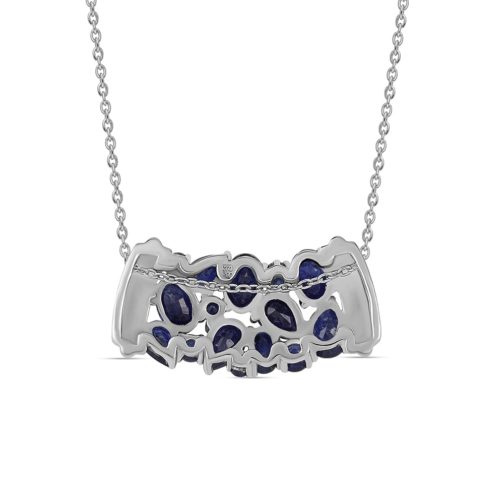 Strieborný Náhrdelník s Austrálskym Modrým Zafírom