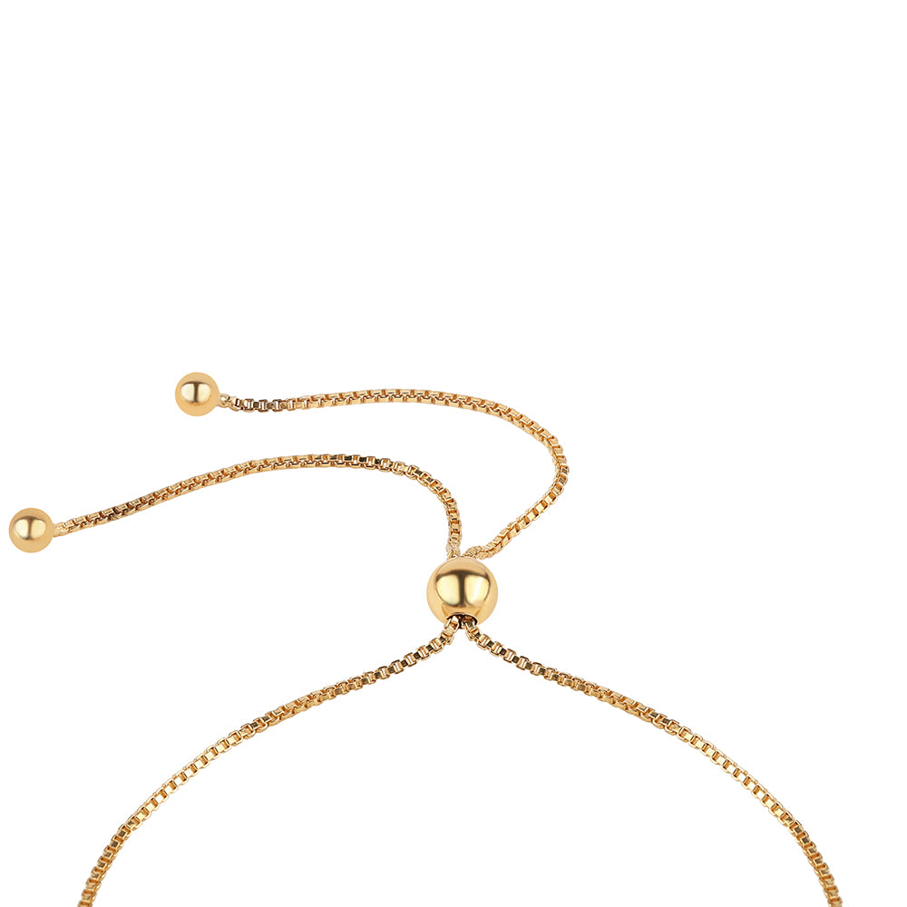 Pozlátený Strieborný Náramok s so Zeleným Diamantom 2 