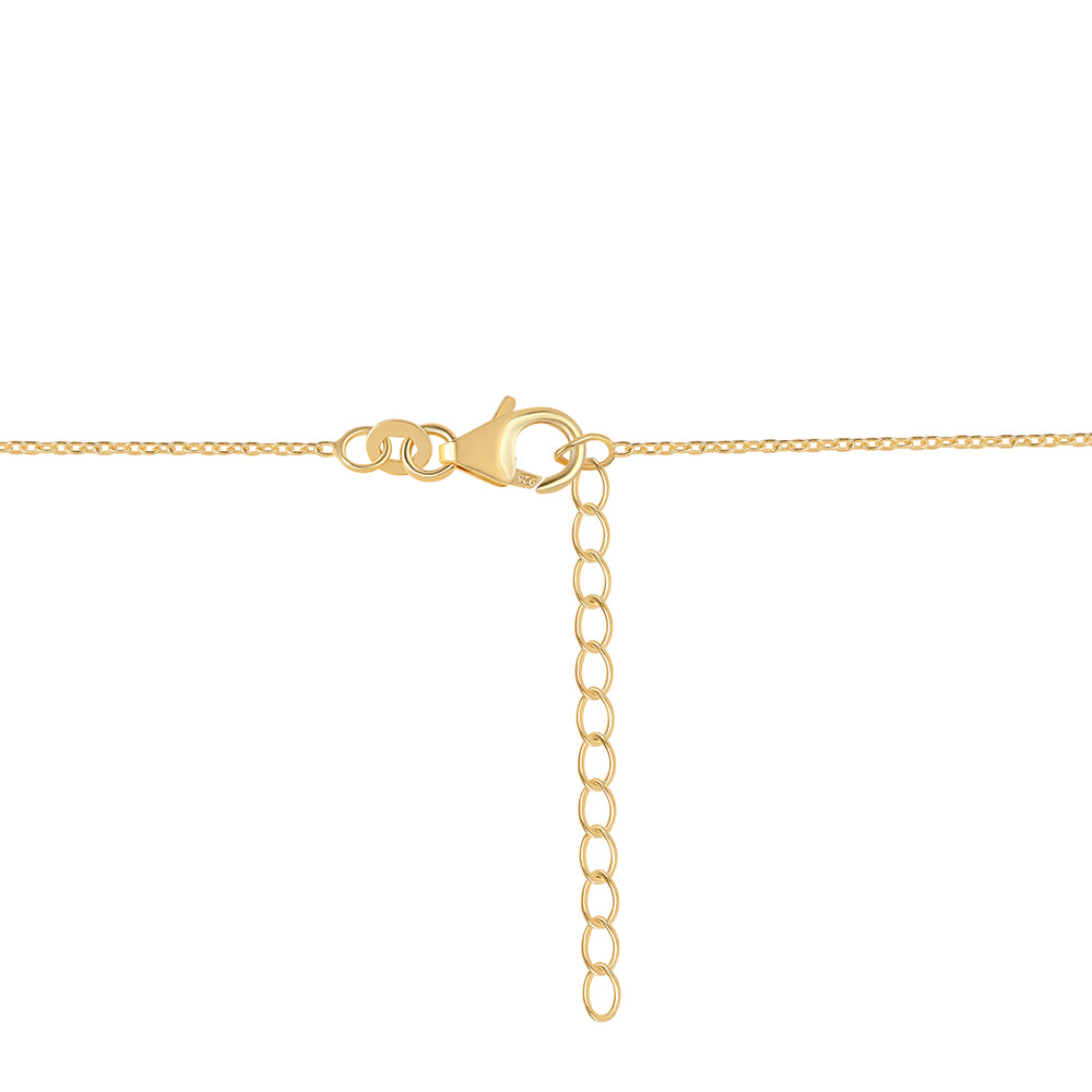 Pozlátený Strieborný Náhrdelník s Červeným Granátom a Olivínom