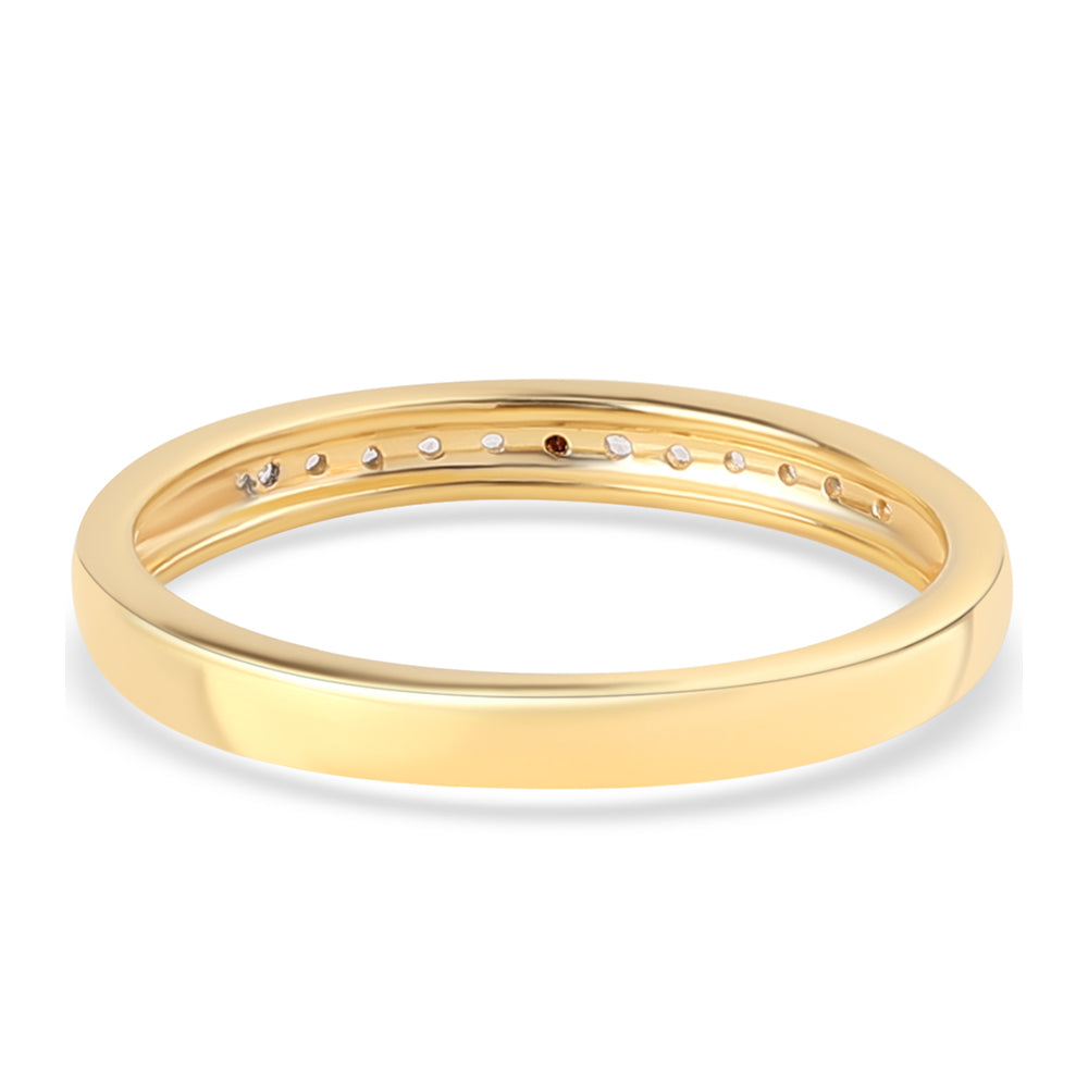 Pozlátený Strieborný Prsteň s Červeným Diamantom a Bielym Topásom 6 