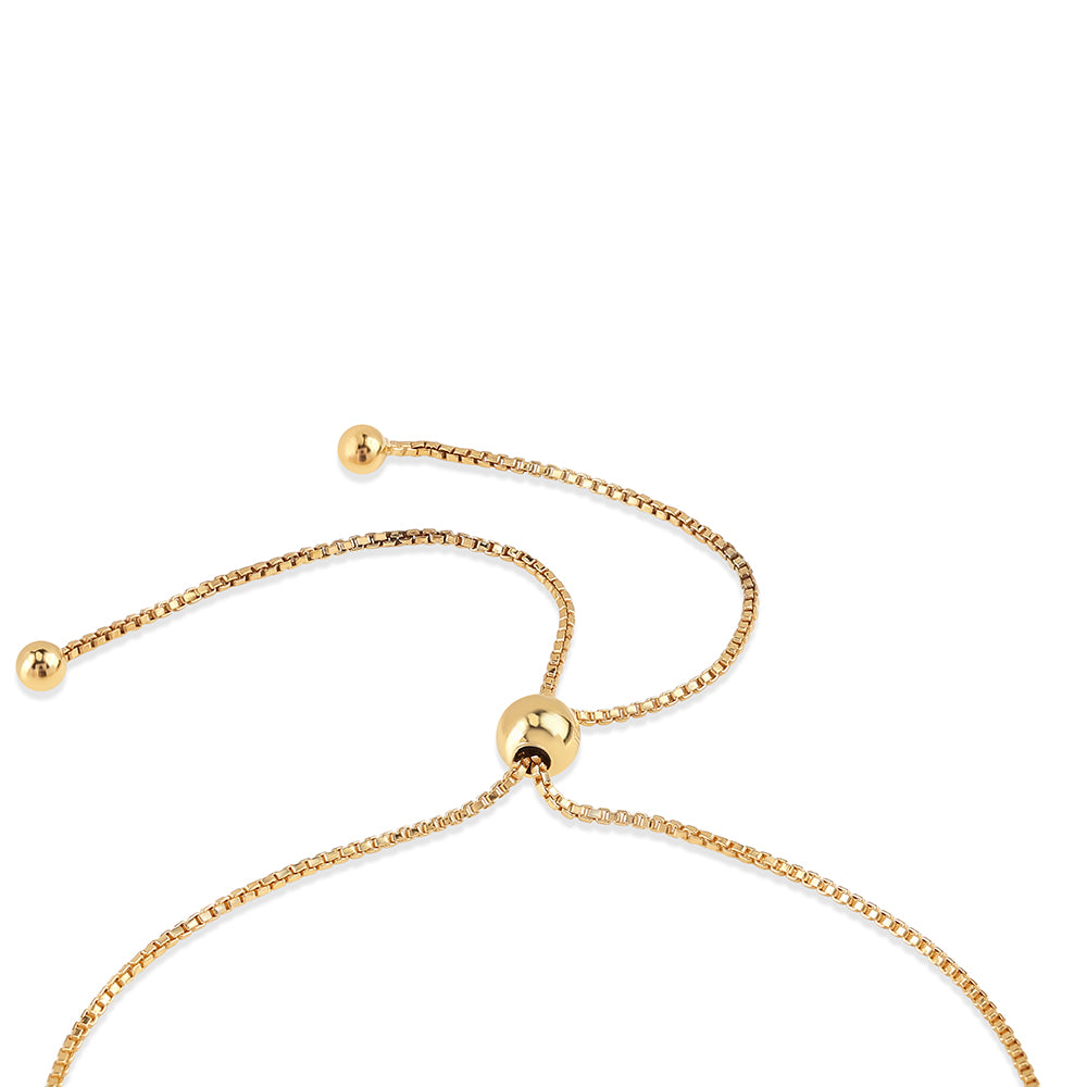 Pozlátený Strieborný Náramok s Červeným Diamantom a Bielym Diamantom 2 