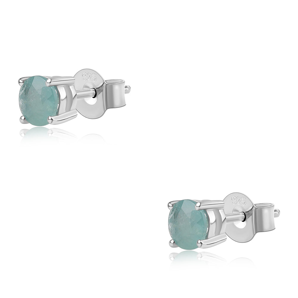 Strieborné Náušnice s Grandidieritom 1 