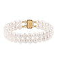 Pozlátený Strieborný Náramok s Bielou Sladkovodnou Perlou