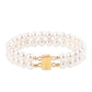 Pozlátený Strieborný Náramok s Bielou Sladkovodnou Perlou