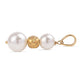 Pozlátený Strieborný Prívesok s Bielou Sladkovodnou Perlou