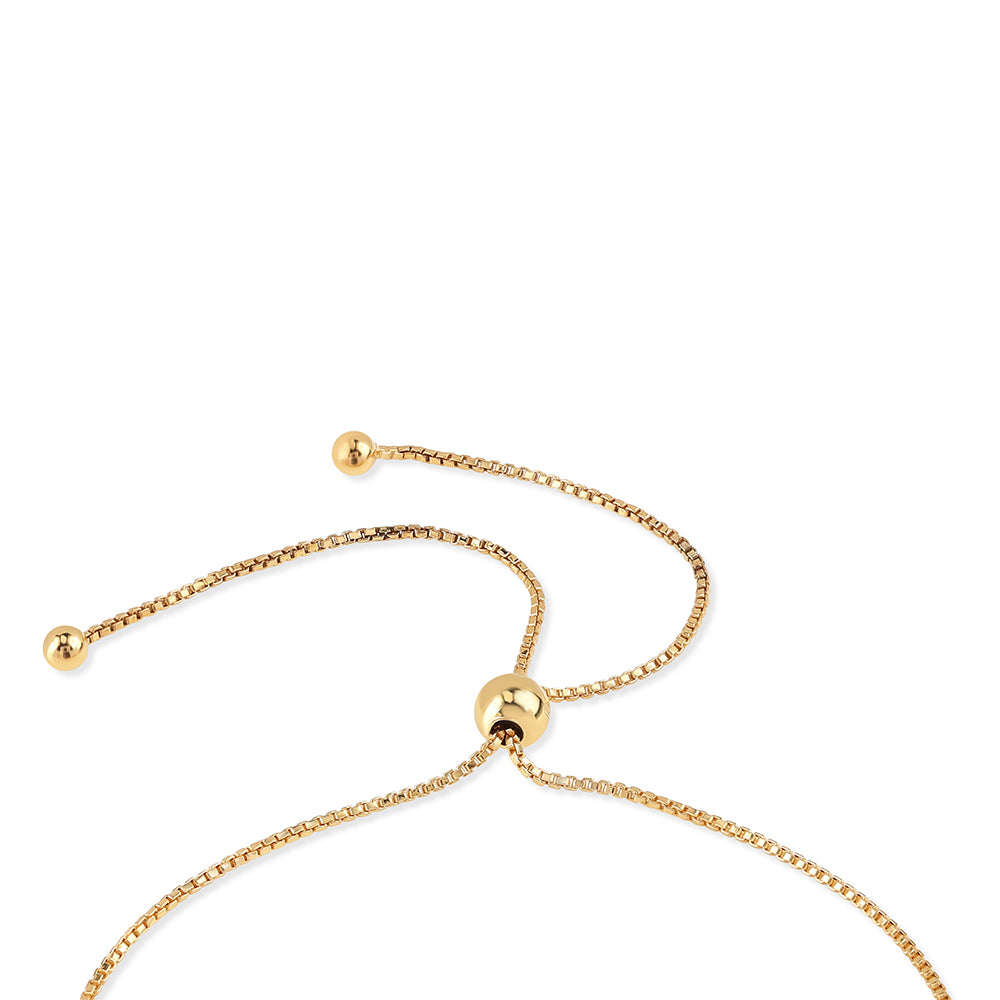 Pozlátený Strieborný Náramok s Modrým Diamantom 2 