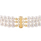 Pozlátený Strieborný Náramok s Bielou Sladkovodnou Perlou