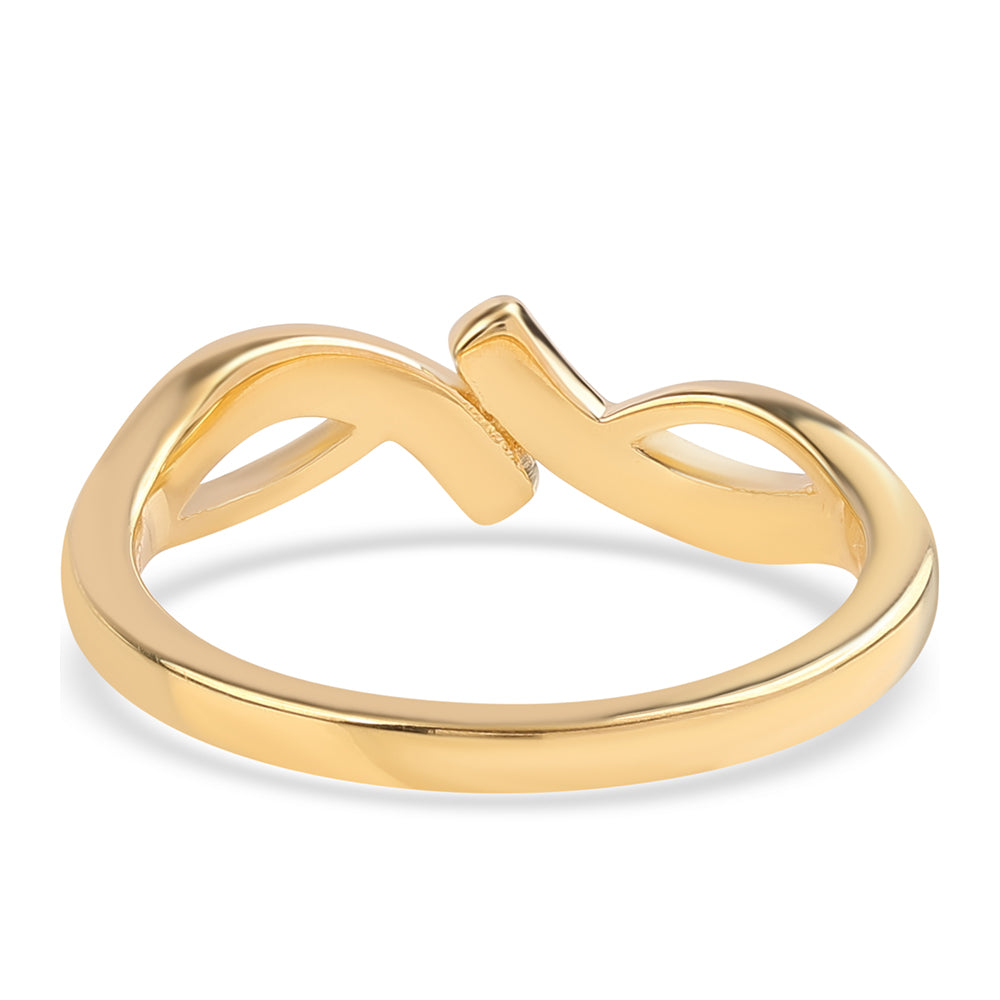 Pozlátený Strieborný Prsteň s Modrým Diamantom a Bielym Topásom 2 