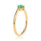 Pozlátený Strieborný Prsteň s so Zeleným Etiópskym Opálom z Lega Dembi