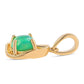 Pozlátený Strieborný Prívesok s so Zeleným Etiópskym Opálom z Lega Dembi