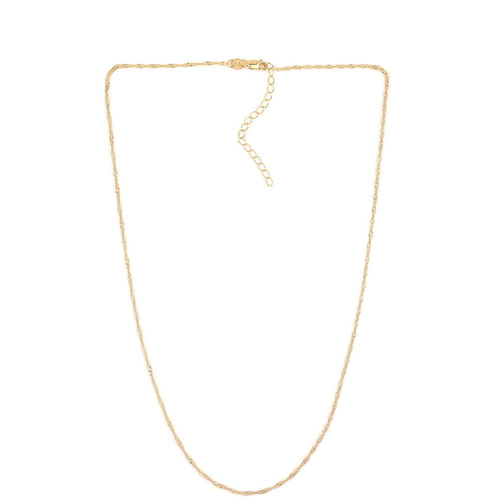 Pozlátený Strieborný Retiazka ( Náhrdelník ) 2 