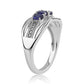 Strieborný Prsteň s Austrálskym Modrým Zafírom