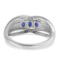 Strieborný Prsteň s Austrálskym Modrým Zafírom