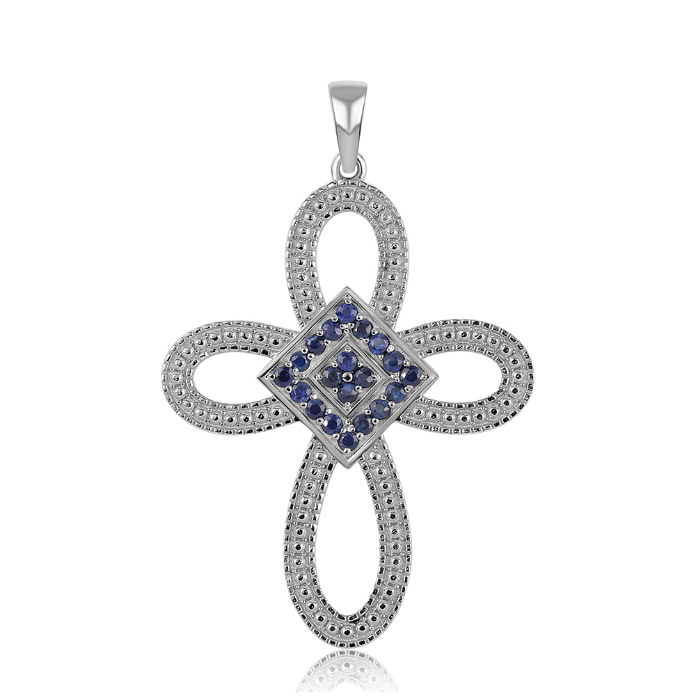 Strieborný Prívesok s Austrálskym Modrým Zafírom 1 