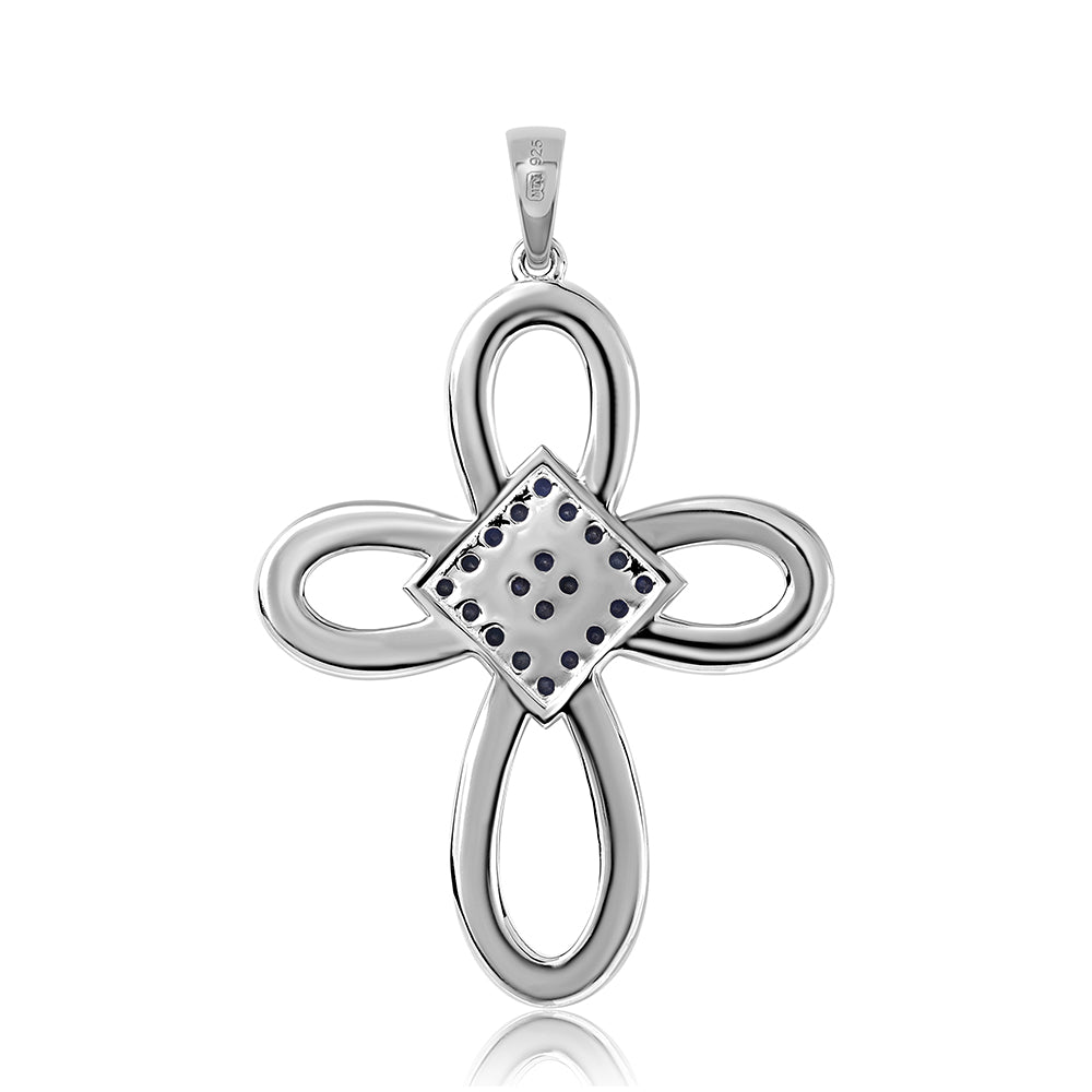 Strieborný Prívesok s Austrálskym Modrým Zafírom 3 