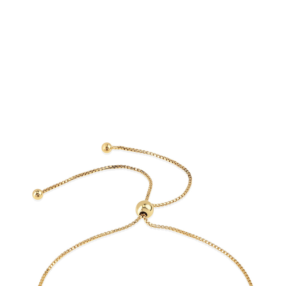 Pozlátený Strieborný Náramok s Červeným Diamantom a Bielym Diamantom 2 