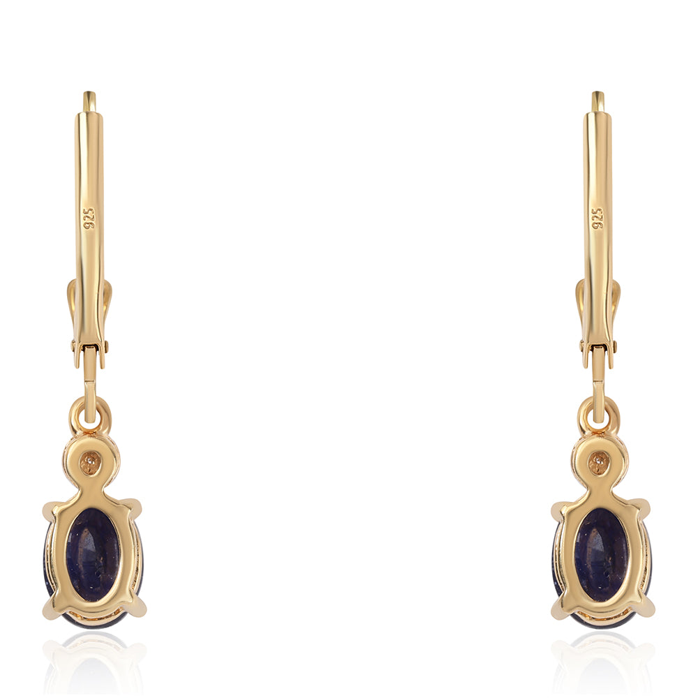 Pozlátené Strieborné Sada s Thajským Rubínom a Brazílskym Smaragdom 8 