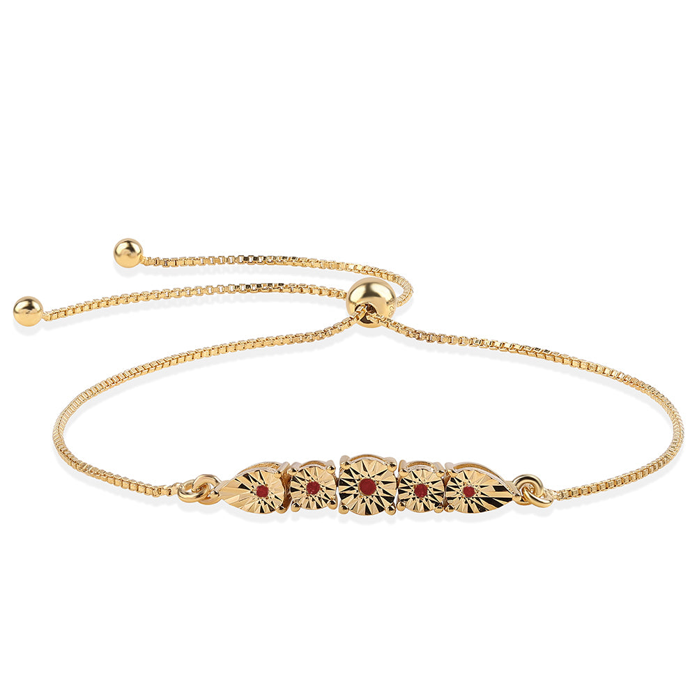 Pozlátený Strieborný Náramok s Bielym Diamantom