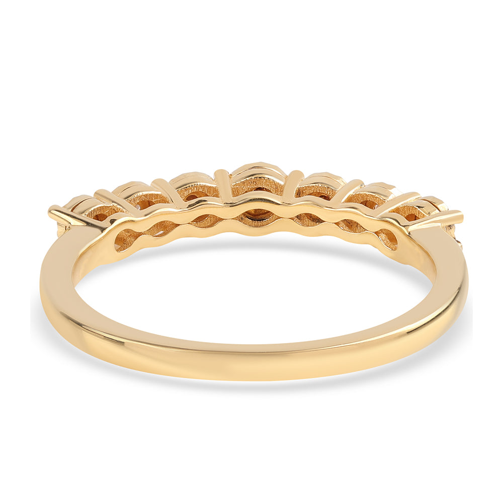 Pozlátený Strieborný Prsteň s Červeným Diamantom a Bielym Diamantom 2 