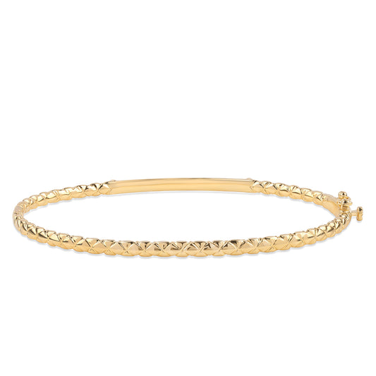 Pozlátený Strieborný Náramok s Čiernym Diamantom