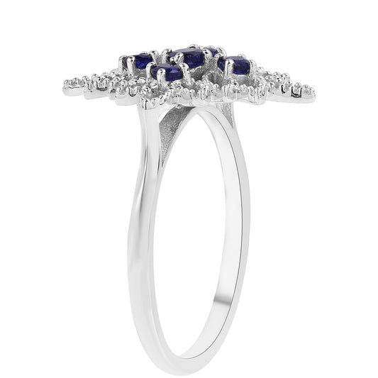 Strieborný Prsteň s Austrálskym Modrým Zafírom