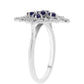 Strieborný Prsteň s Austrálskym Modrým Zafírom