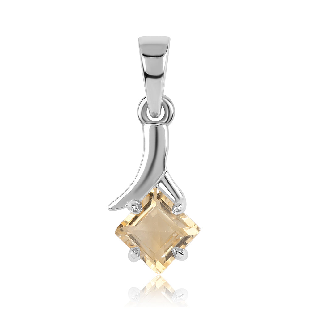 Strieborný Prívesok s AA Brazílskym Citrínom 1 