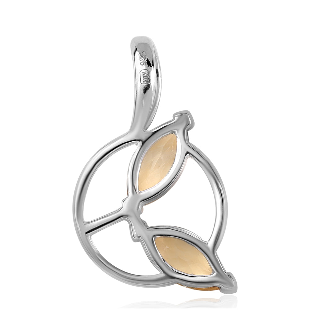 Strieborný Prívesok s AA Brazílskym Citrínom