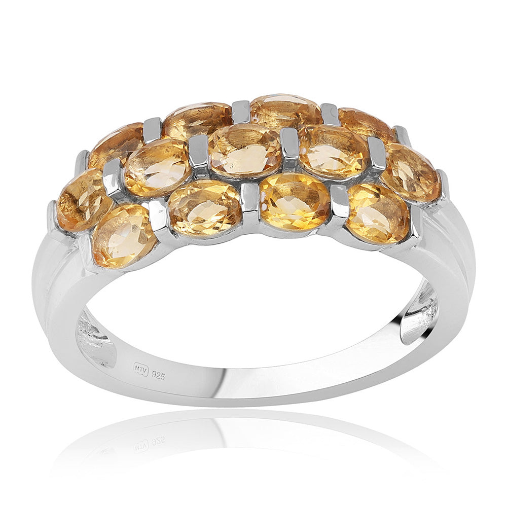Strieborný Prsteň s AA Brazílskym Citrínom