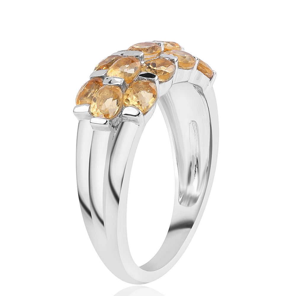 Strieborný Prsteň s AA Brazílskym Citrínom