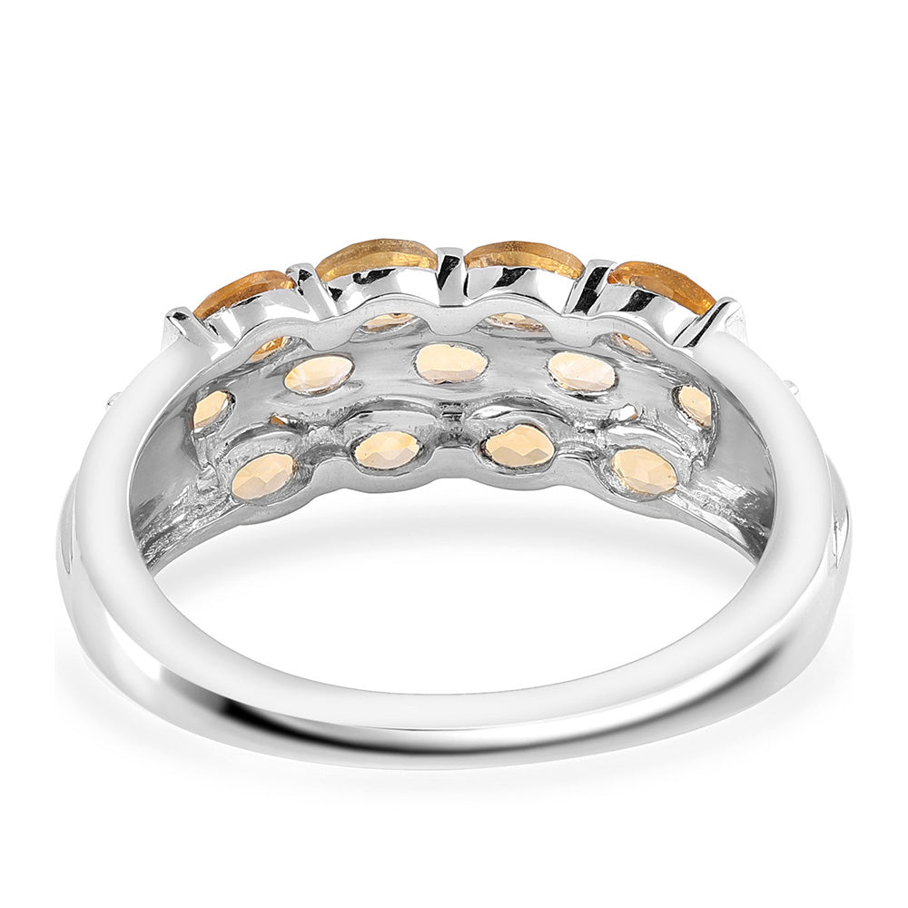 Strieborný Prsteň s AA Brazílskym Citrínom