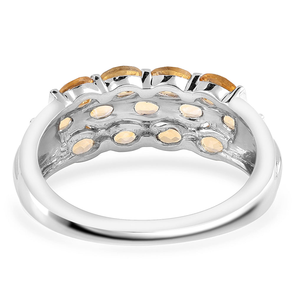 Strieborný Prsteň s AA Brazílskym Citrínom