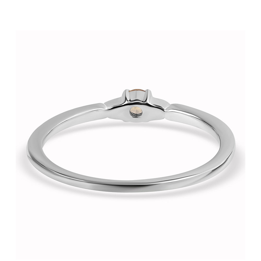 Strieborný Prsteň s AA Brazílskym Citrínom a Bielym Topásom