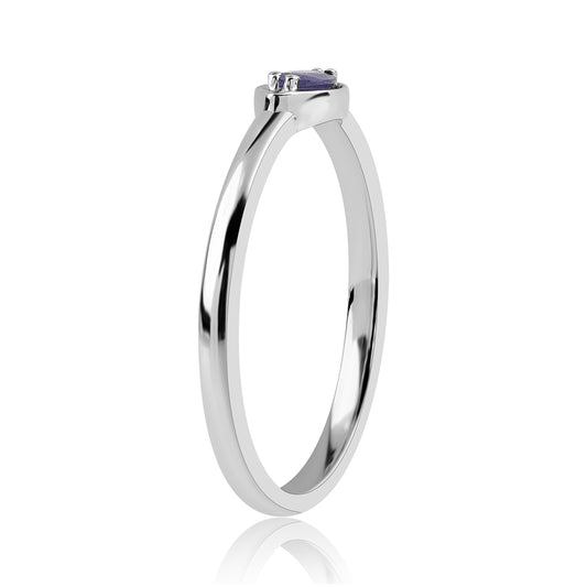 Strieborný Prsteň s Austrálskym Modrým Zafírom