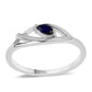Strieborný Prsteň s Austrálskym Modrým Zafírom