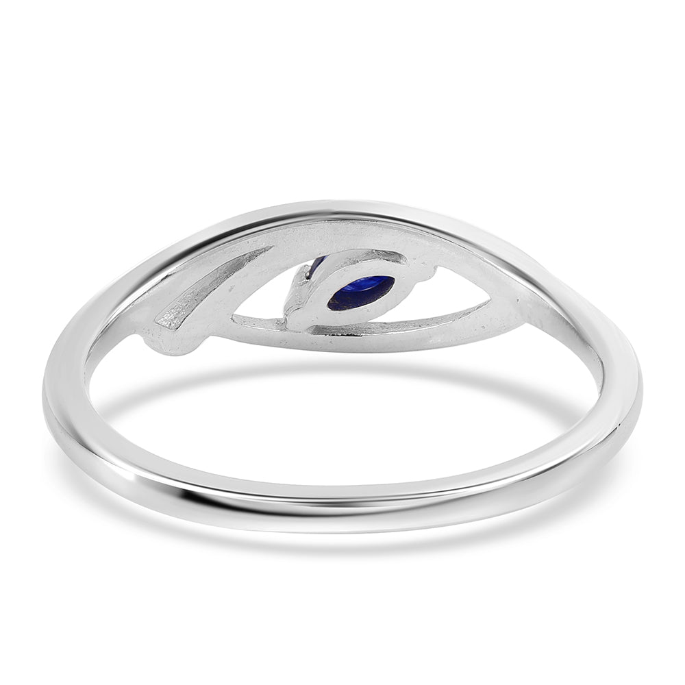Strieborný Prsteň s Austrálskym Modrým Zafírom