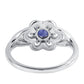 Strieborný Prsteň s Austrálskym Modrým Zafírom a Bielym Topásom