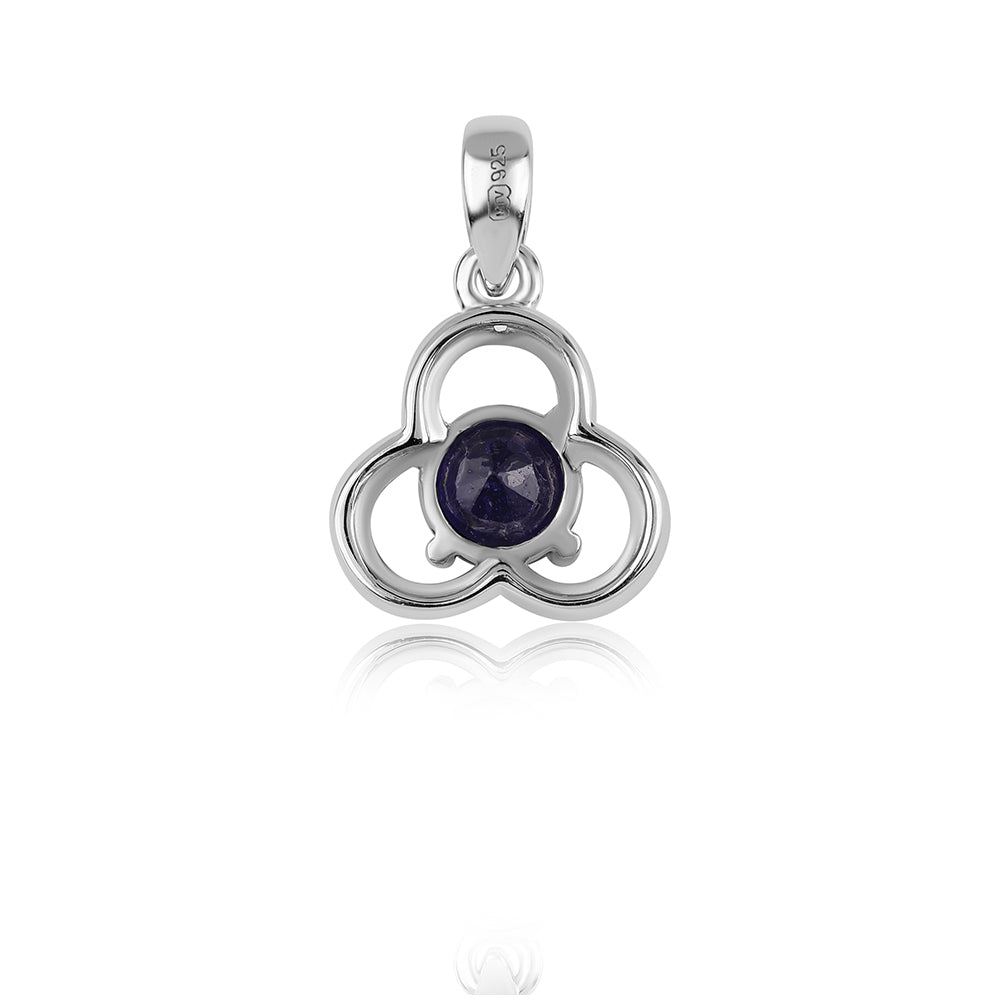 Strieborný Prívesok s Austrálskym Modrým Zafírom a Bielym Topásom 3 