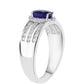 Strieborný Prsteň s Austrálskym Modrým Zafírom a Bielym Topásom