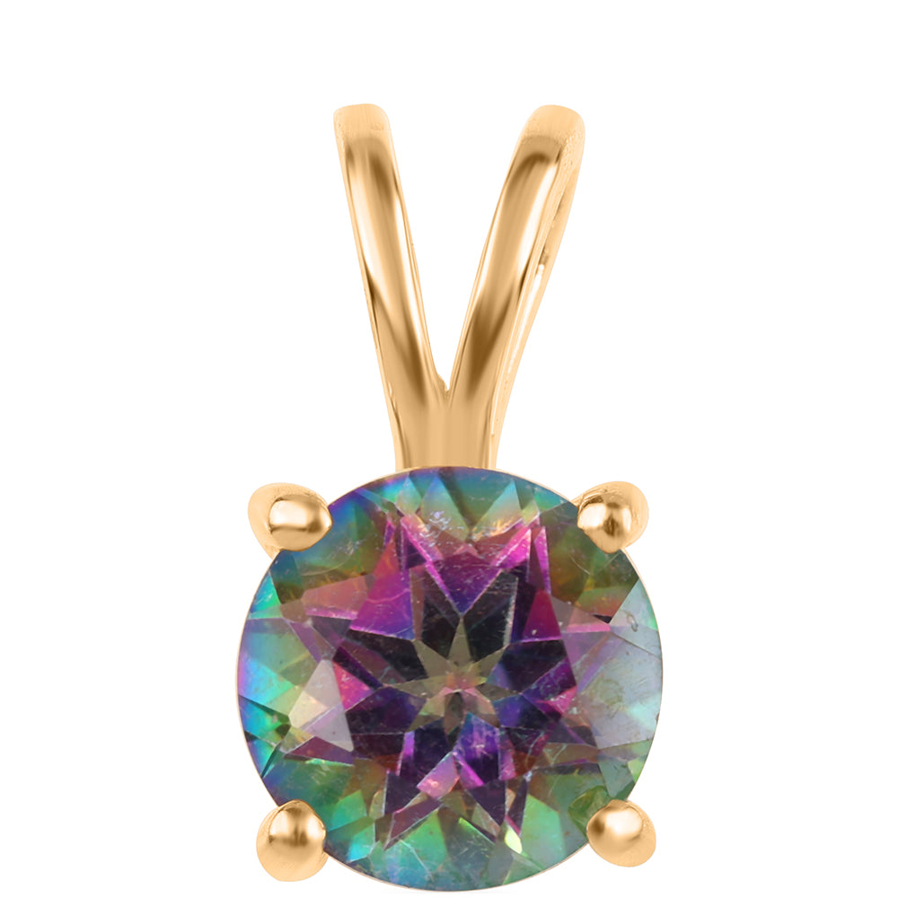 Pozlátený Strieborný Prívesok s Mystickým Topásom