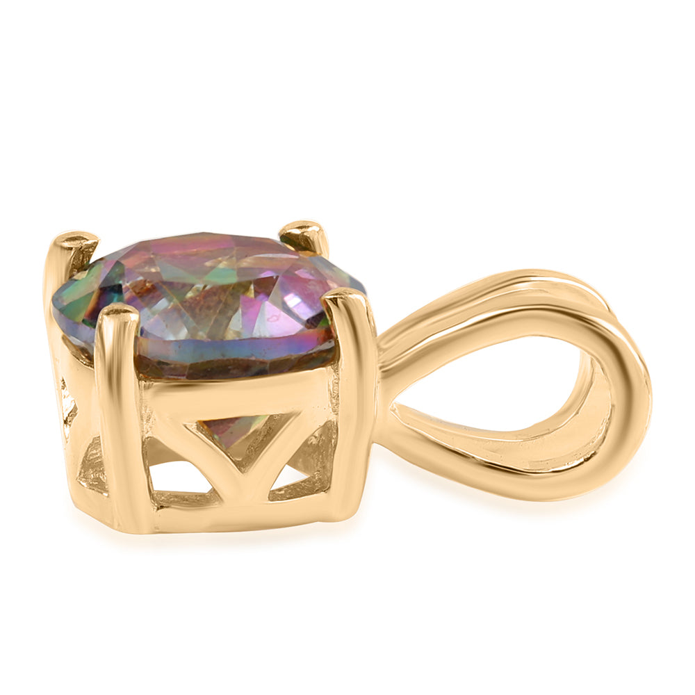 Pozlátený Strieborný Prívesok s Mystickým Topásom 2 