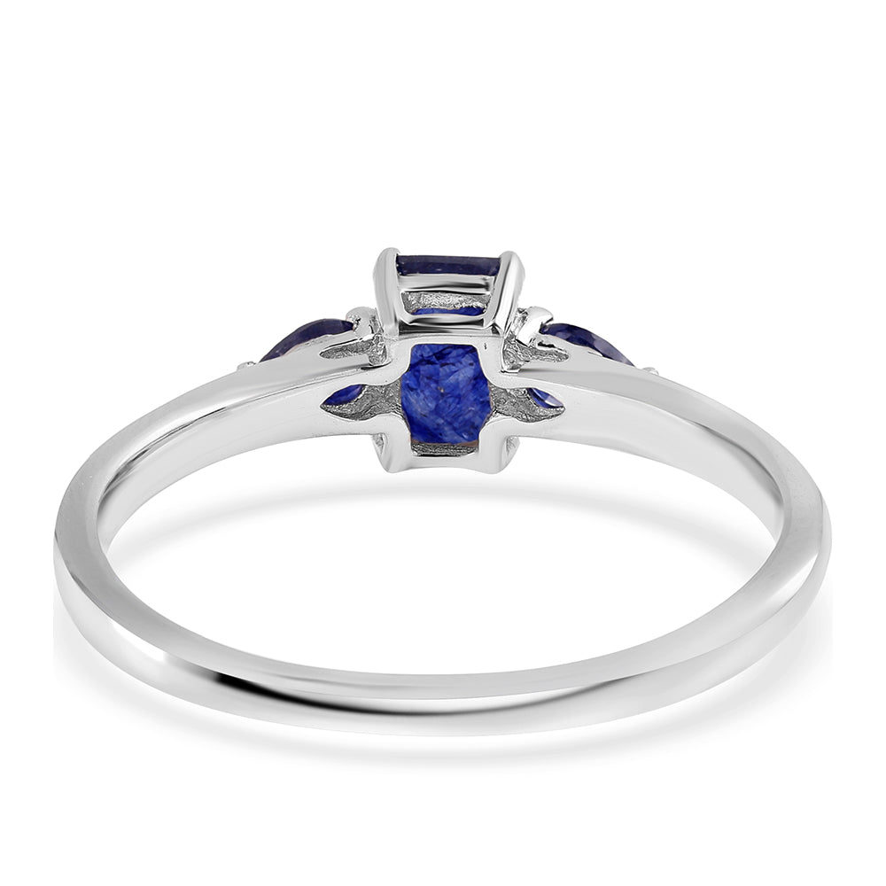 Strieborný Prsteň s Austrálskym Modrým Zafírom