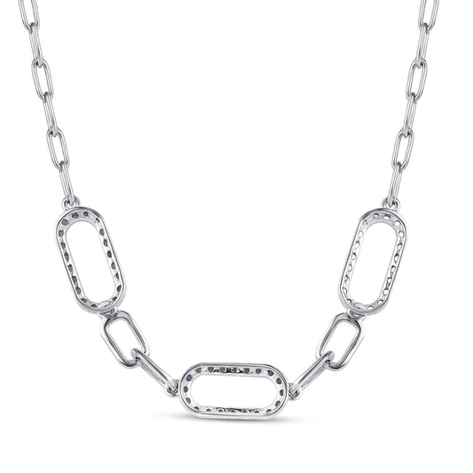 Strieborný Náhrdelník s Austrálskym Modrým Zafírom