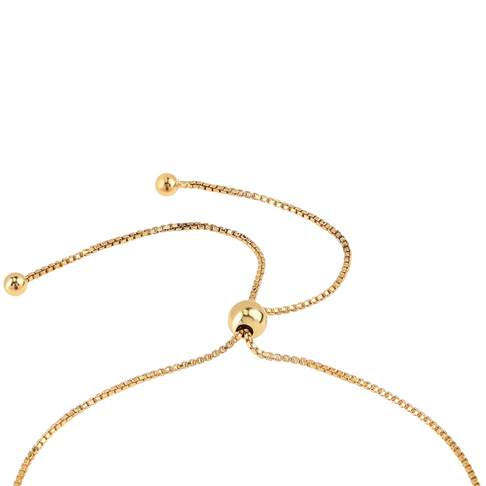 Pozlátený Strieborný Náramok s Čiernym Diamantom 3 