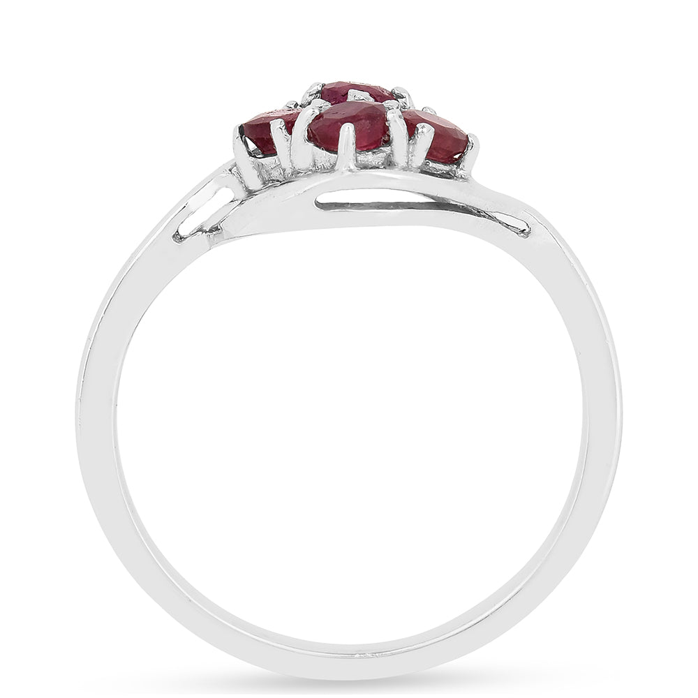 Strieborný Prsteň s Thajským Rubínom 3 