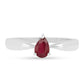 Strieborný Prsteň s Thajským Rubínom